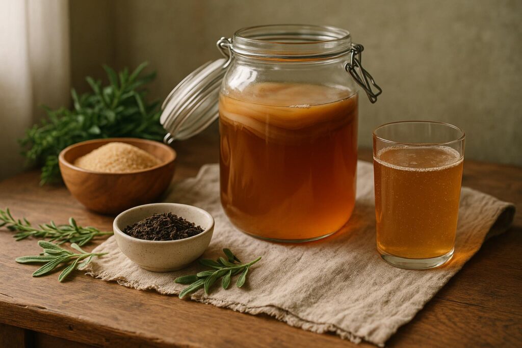 de quoi est fait le kombucha