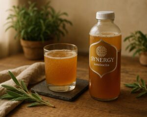 Quelle quantité de caféine dans le kombucha Synergy ?