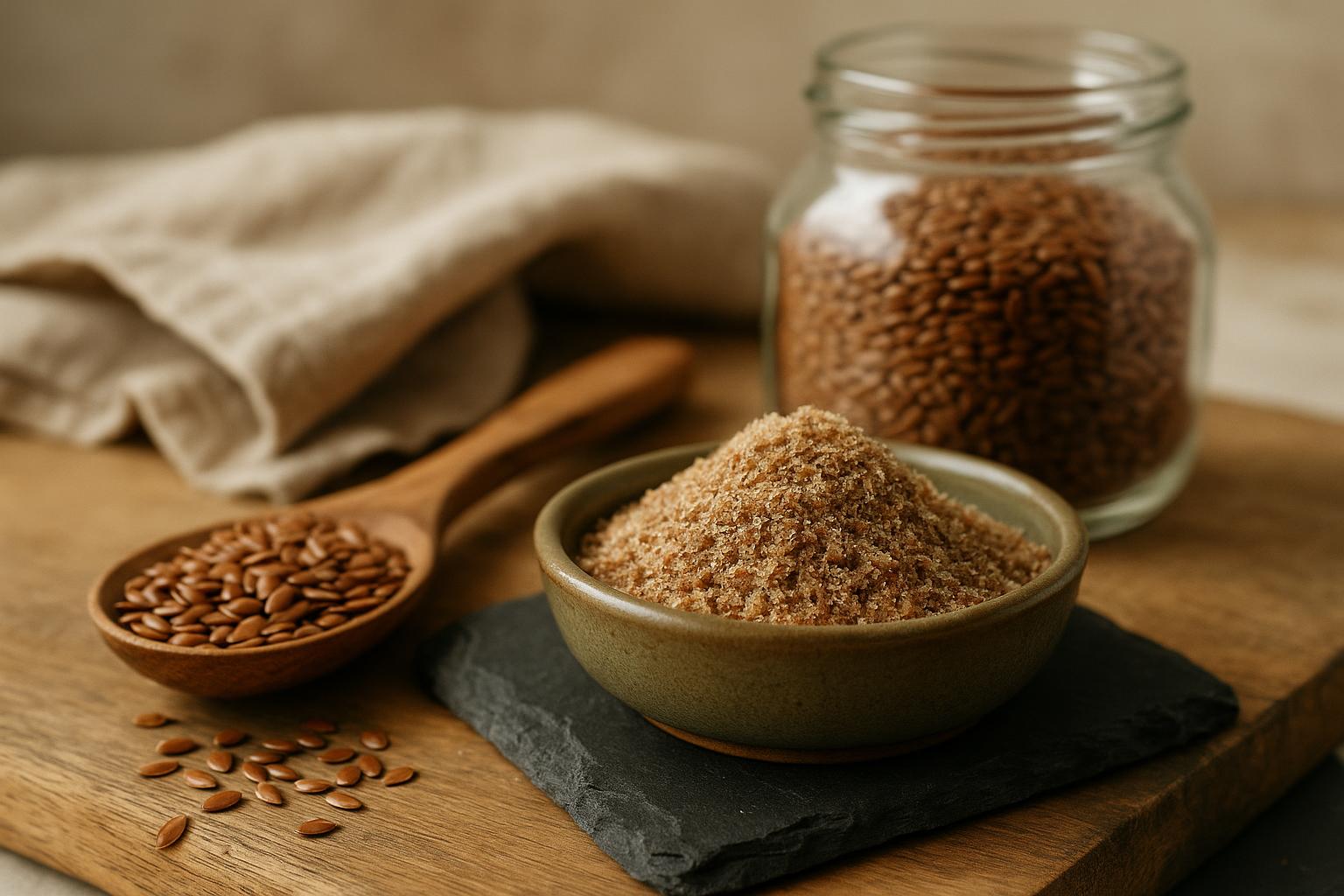 Tableau comparatif des substituts aux graines de lin : chia, chanvre, sésame, tournesol et psyllium